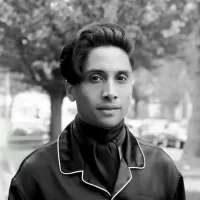 Black and white portrait of BPH co-chair, Kamal Kaan